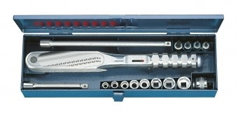 картинка 8560-04 A Динамометрический ключ в наборе 3/8" - дюймовый DREMOMETER A 8-40 Нм GED RED 7683160 — Gedore-tools.ru